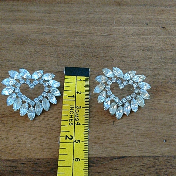 Vintage Rhinestone earrings - Picture 3 of 3